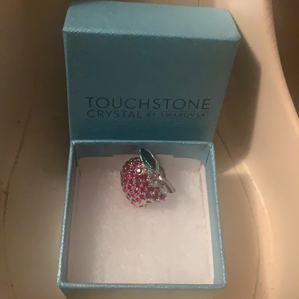 Swarovski Apple pin